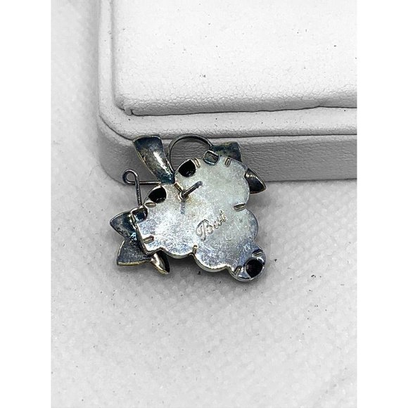 BEST Vintage Silver & Gold Grape Bunches Earrings - Picture 2 of 4